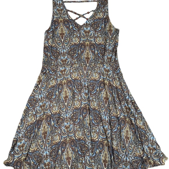 Lascana NWT Sleeveless Paisley Dress sz 14 - Picture 2 of 5